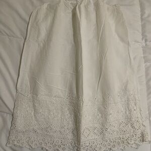 GAP Cream Lace Midi Skirt